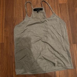 Topshop petite gray tank top